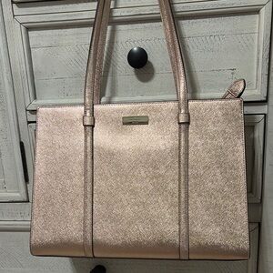 Kate spade Kenzie Limited Edition Metallic Large Tote in Rose Gold